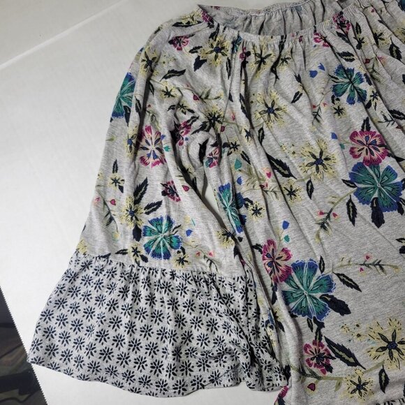 Style & Co Floral Patterned Oversized Blouse With Ruffle Sleeves Size M - Picture 8 of 10